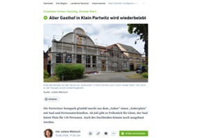 Sächsische Zeitung - In Klein Partwitz bekommt die Dorf-Brauerei ihren eigenen Hof